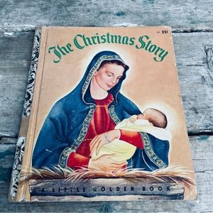 Golden Book The Christmas Story vintage childrens